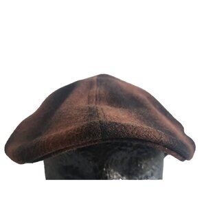 Nathaniel Cole Crowncap Newsboy Cabbie Drver Hat Fitted Medium Large Adult